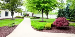 Four Seasons exterior with landscaping