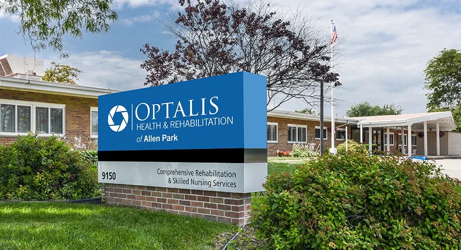 Exterior of Optalis Allen Park