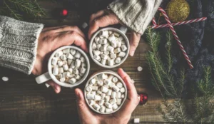 hot chocolate with marshmellows