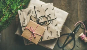 gifts wrapped in paper